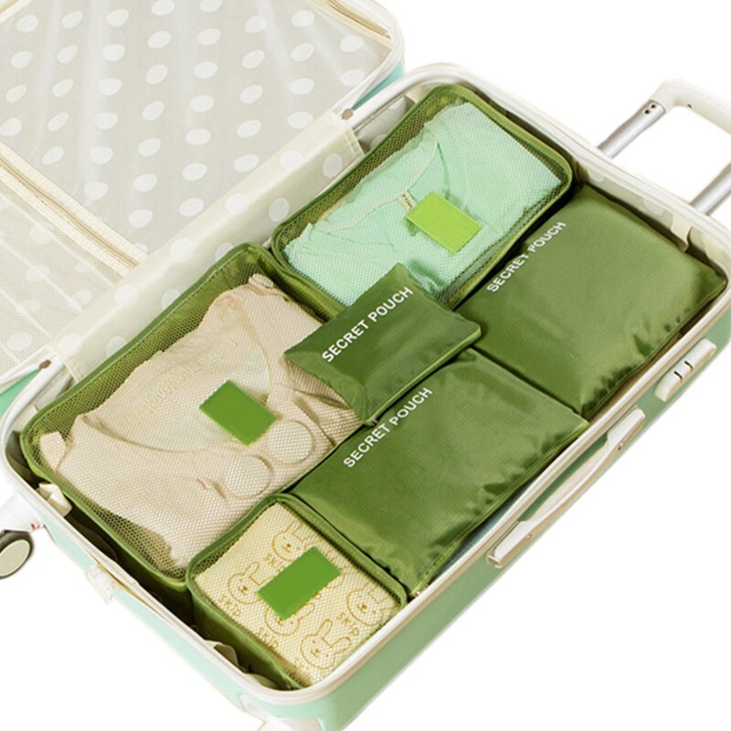 6PCs/Set Travel Storage Bag Clothes Tidy