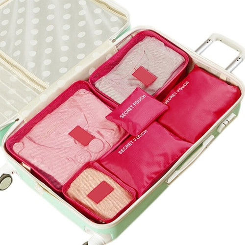 6PCs/Set Travel Storage Bag Clothes Tidy