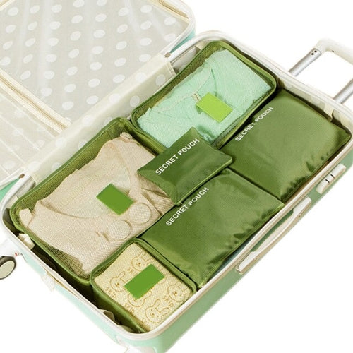 6PCs/Set Travel Storage Bag Clothes Tidy