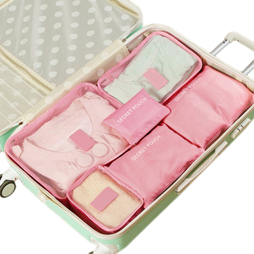 6PCs/Set Travel Storage Bag Clothes Tidy