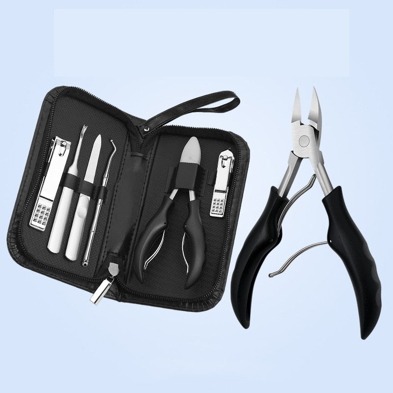 6Pcs Manicure/Pedicure Sets Nail Clipper Stainless Steel