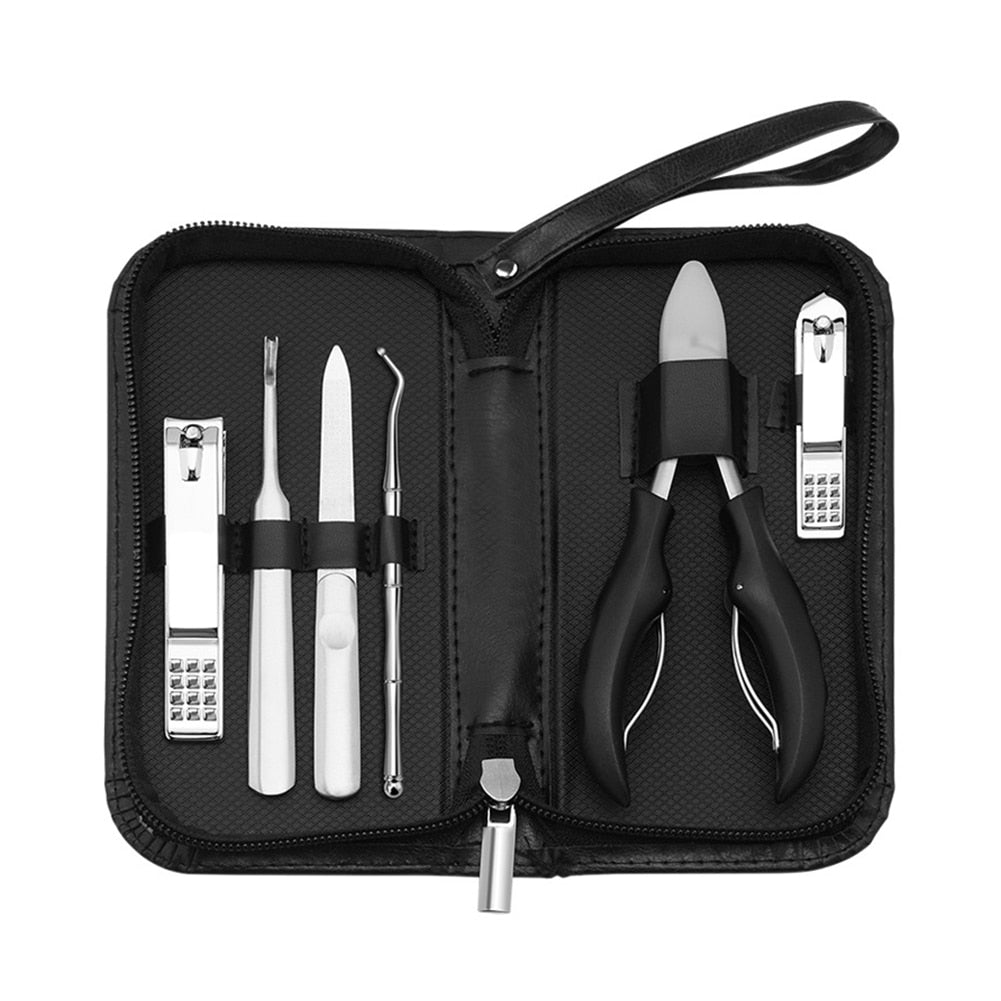6Pcs Manicure/Pedicure Sets Nail Clipper Stainless Steel