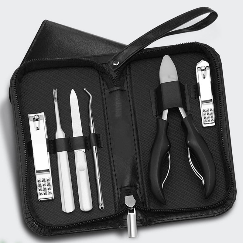 6Pcs Manicure/Pedicure Sets Nail Clipper Stainless Steel