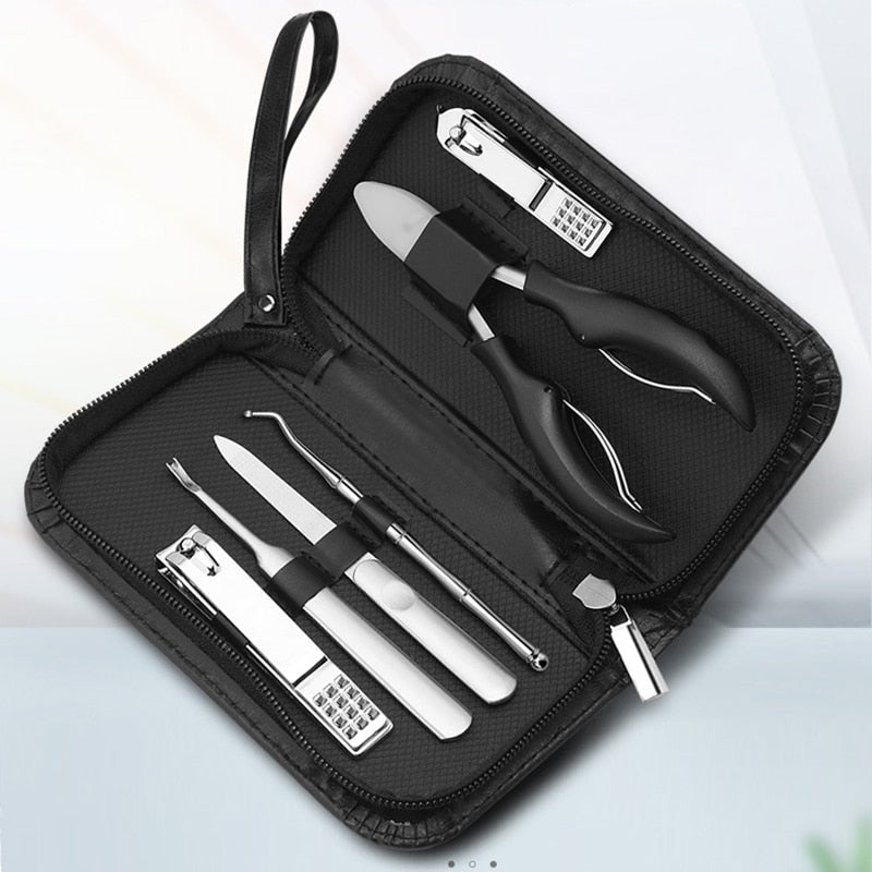 6Pcs Manicure/Pedicure Sets Nail Clipper Stainless Steel