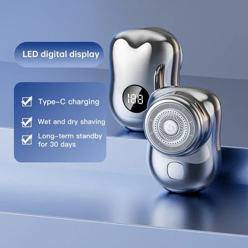 Pocket Size Rechargeable Electric Travel Shaver for Men
