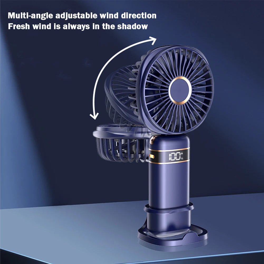 Handheld foldable Rechargeable Cooling Fan