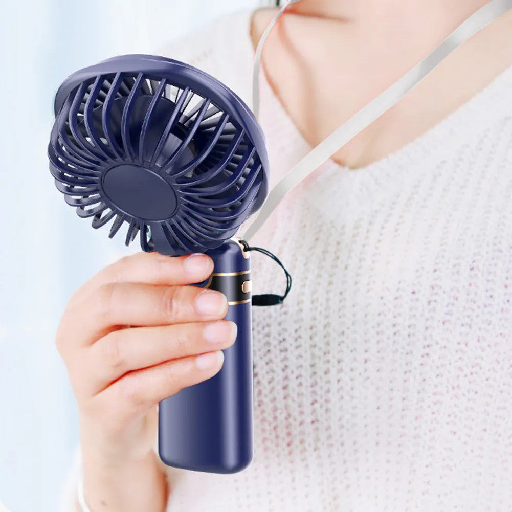 Handheld foldable Rechargeable Cooling Fan