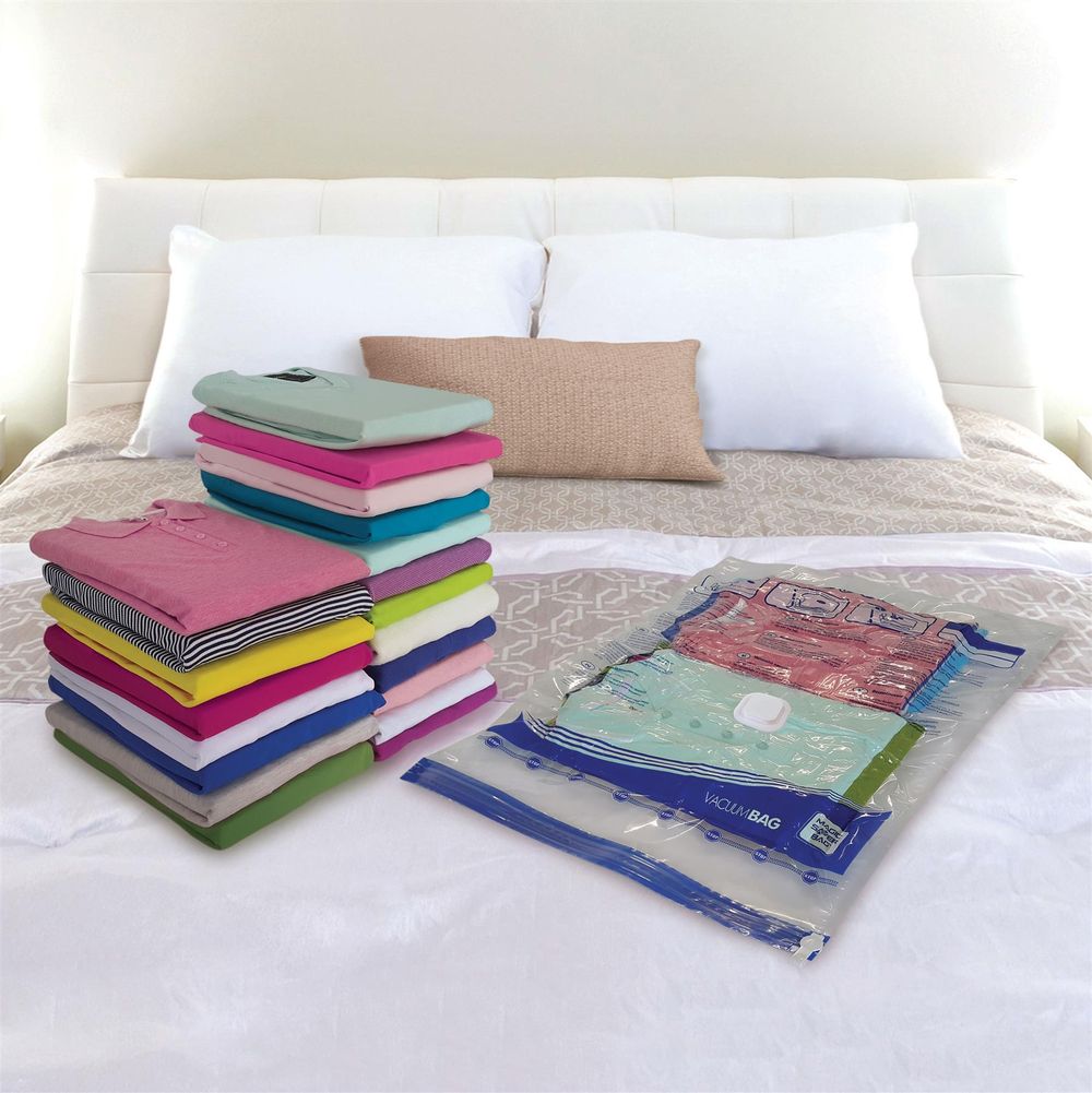 Multiple Size Vacuum Travel Reusable Storage Bags