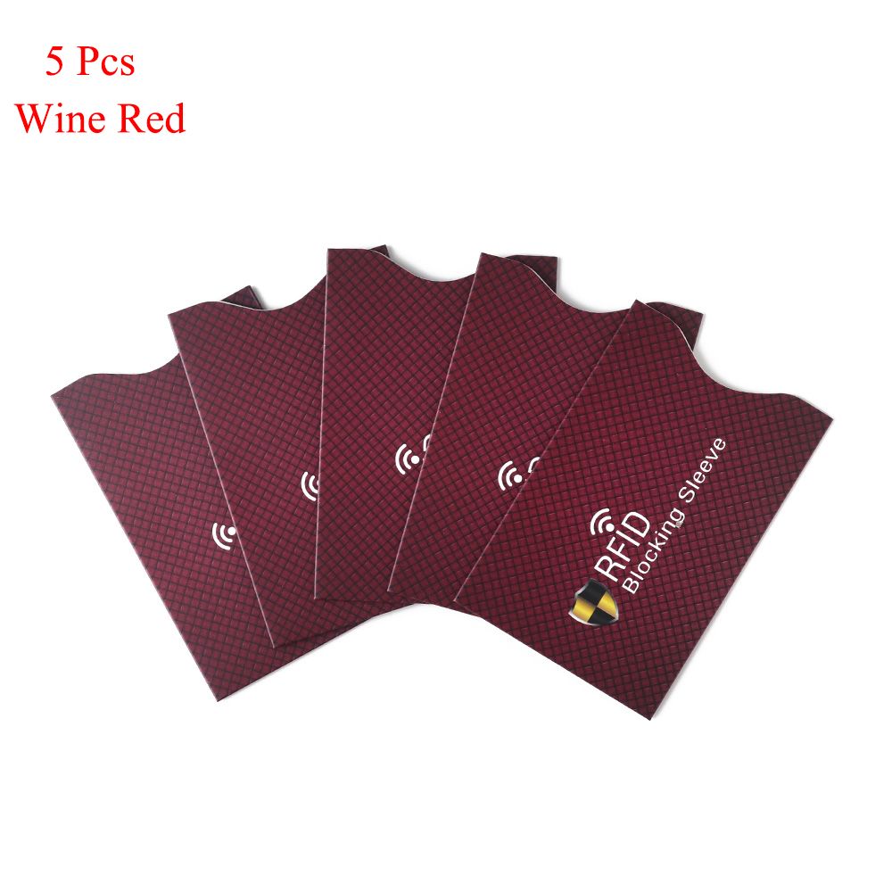 Anti Theft RFID Credit Card Protector Card Case - 5Pcs