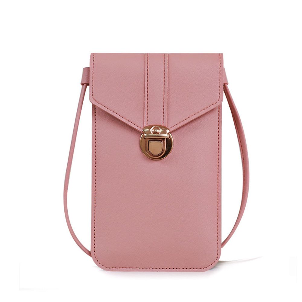 Ladies Touch Screen Phone Wallet PU Leather Shoulder Strap