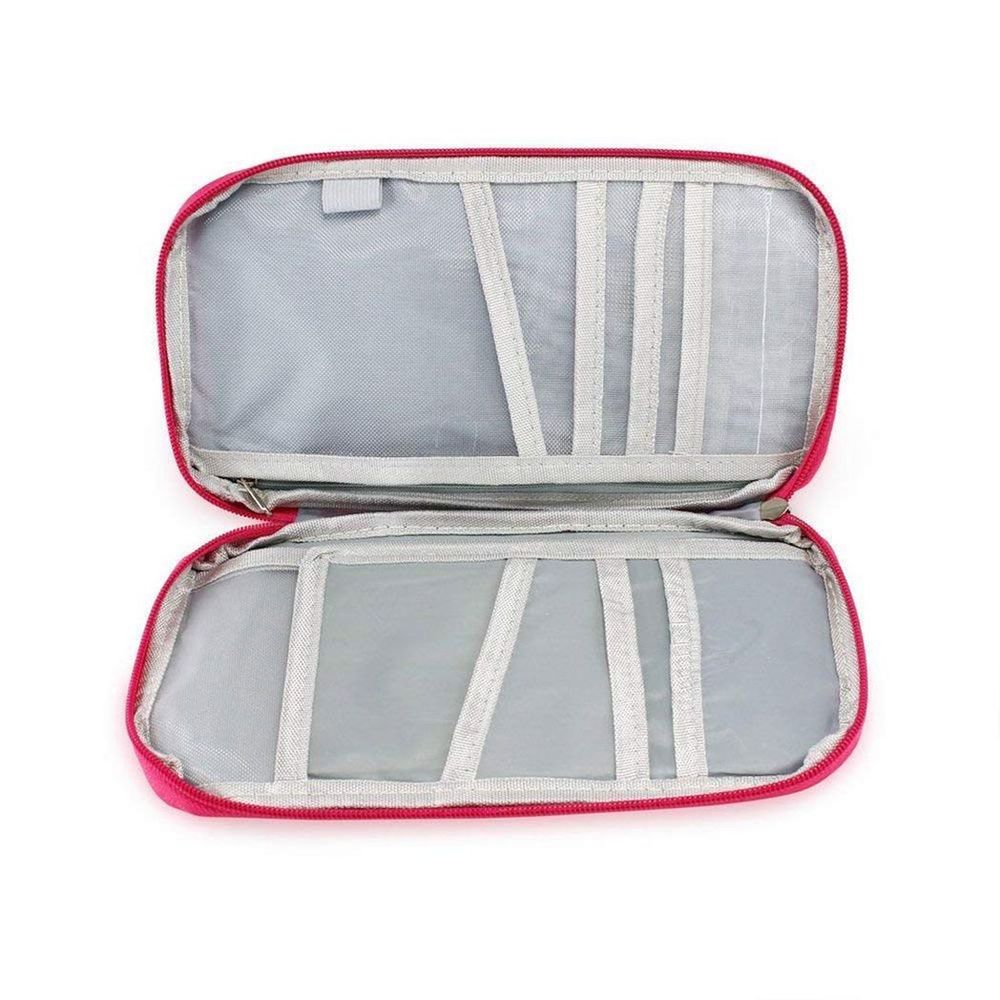 Travel Document and Passport Holders with a Zip-Up Design
