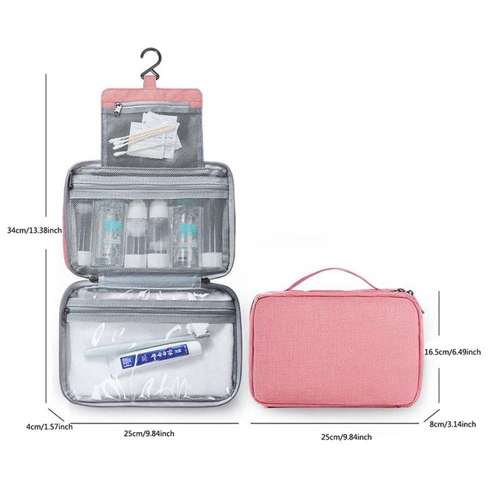 Large/Medium Folding Hanging Hook Toiletry Waterproof Bag
