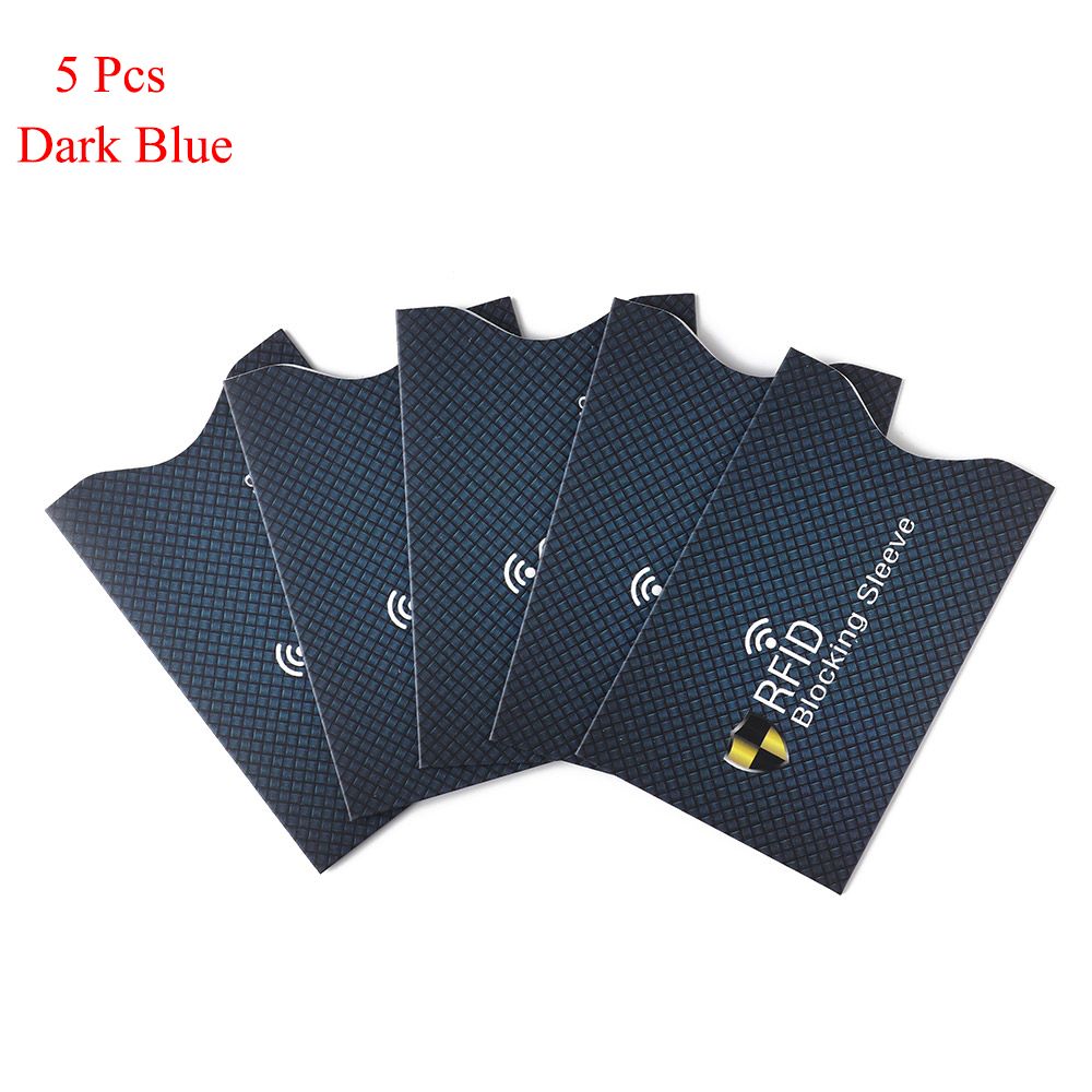 Anti Theft RFID Credit Card Protector Card Case - 5Pcs