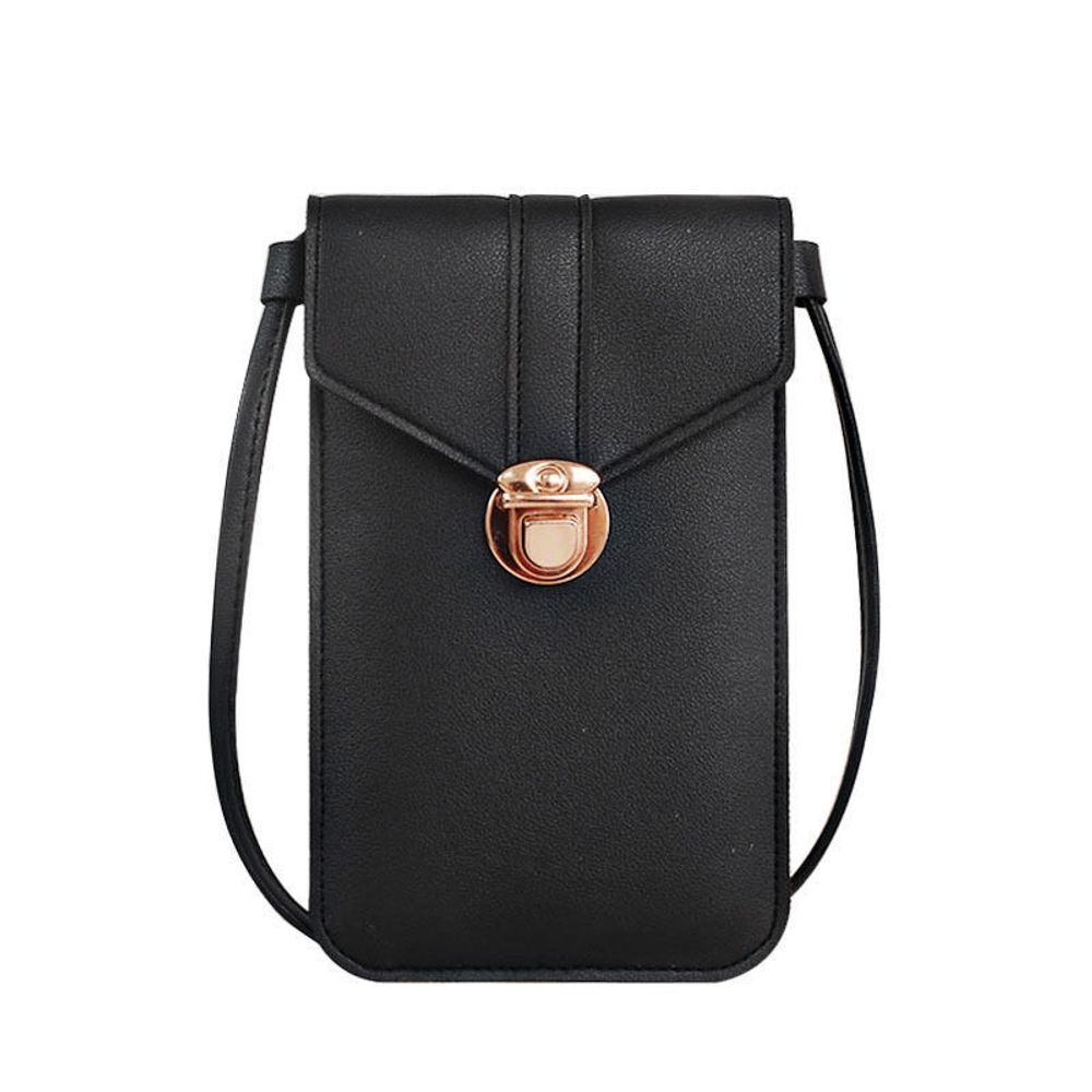 Ladies Touch Screen Phone Wallet PU Leather Shoulder Strap