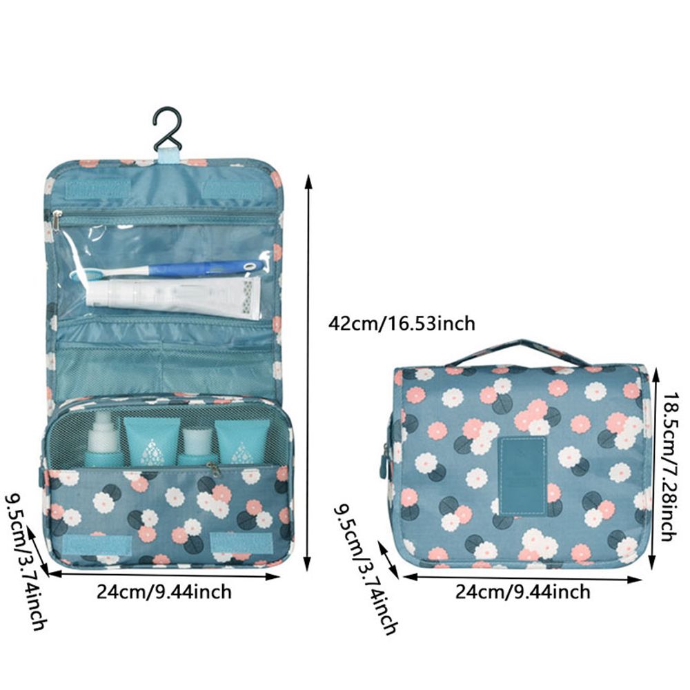 Ultimate Waterproof Travel Cosmetic Bag - Stylish Organizer with Hook