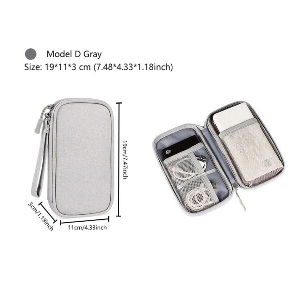 Portable Waterproof Electronic Accessories Storage Bag