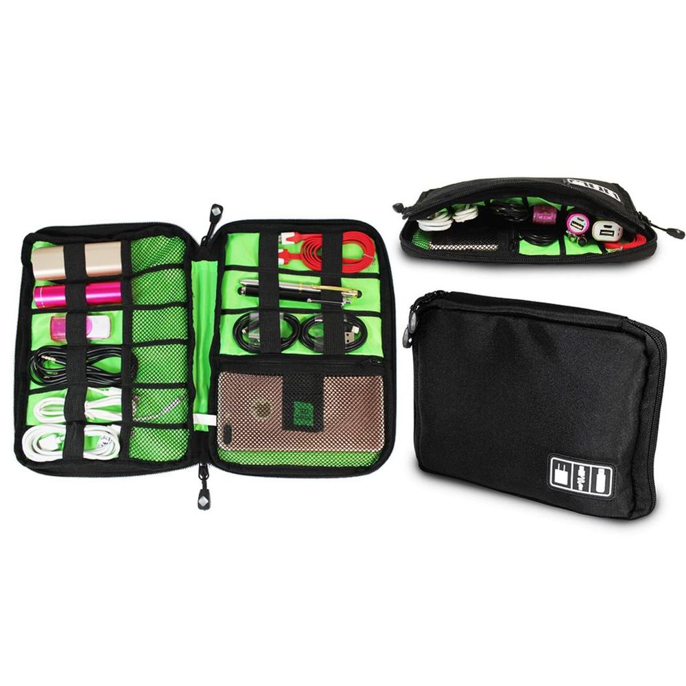 Multi-Purpose Nylon Travel Electronics Organiser Storage Bag