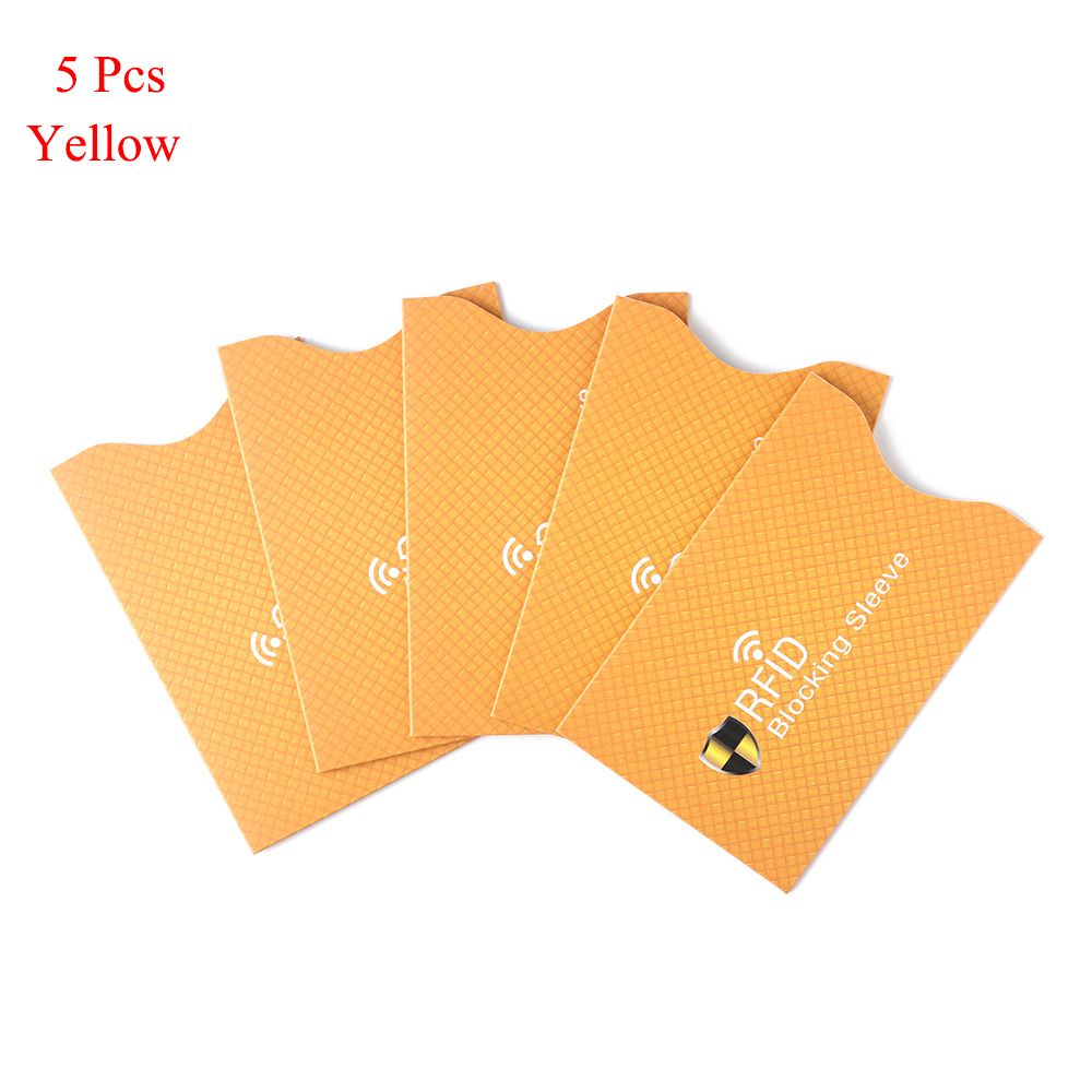 Anti Theft RFID Credit Card Protector Card Case - 5Pcs
