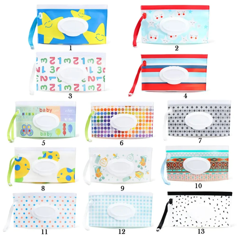 Baby Wet Wipe Refillable Pouch / Tissue Box