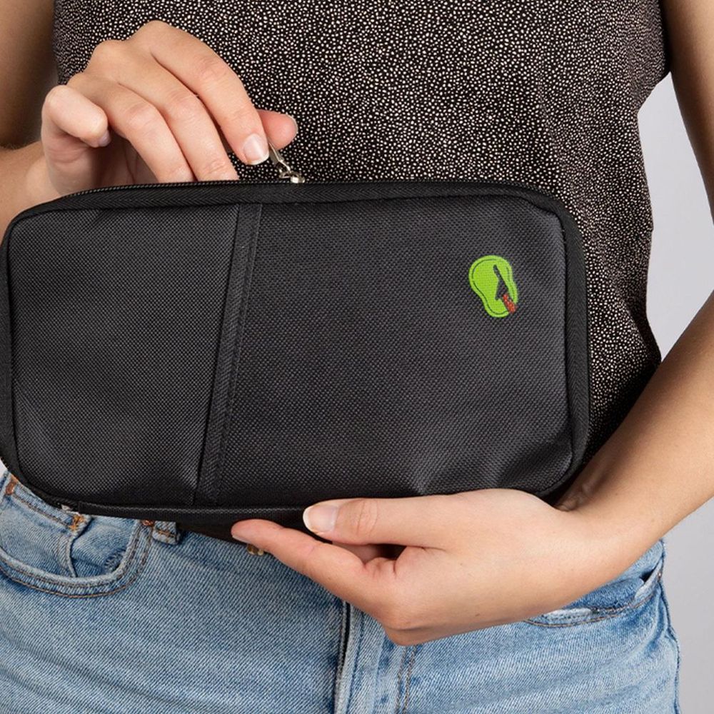 Travel Document and Passport Holders with a Zip-Up Design