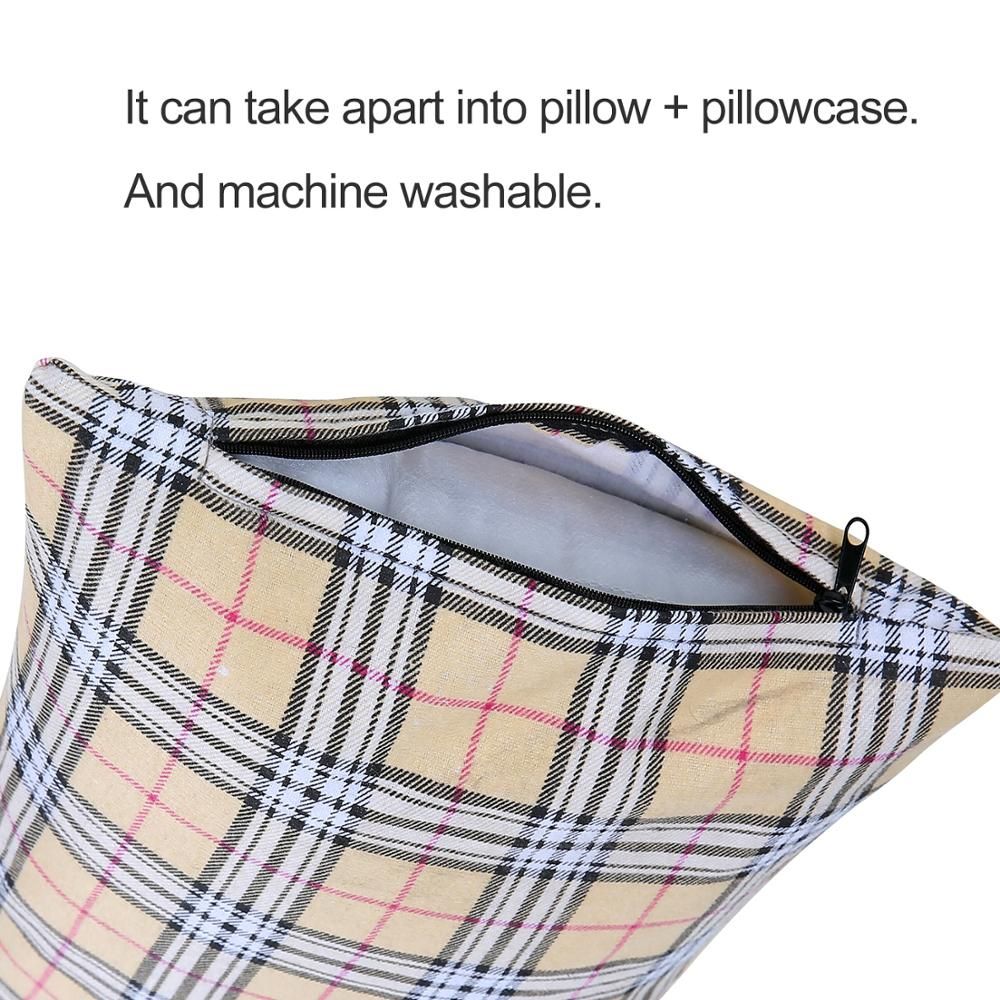 Camping/Travel Pillow Cotton Portable Lightweight with Case