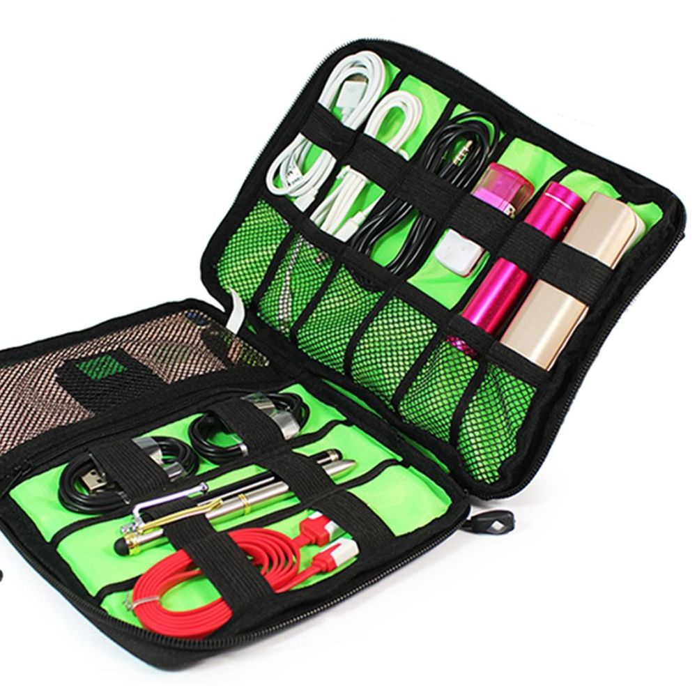 Multi-Purpose Nylon Travel Electronics Organiser Storage Bag