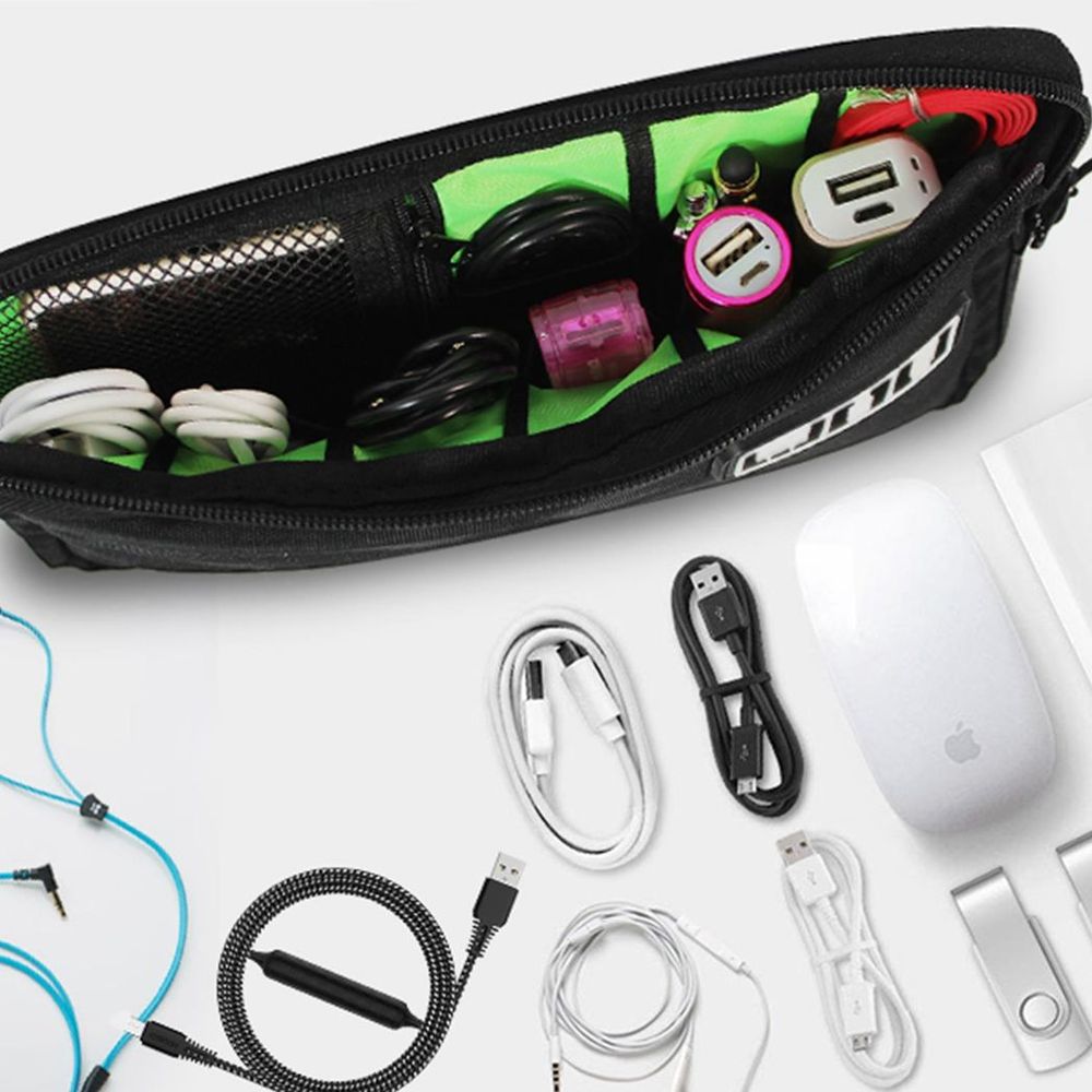 Multi-Purpose Nylon Travel Electronics Organiser Storage Bag