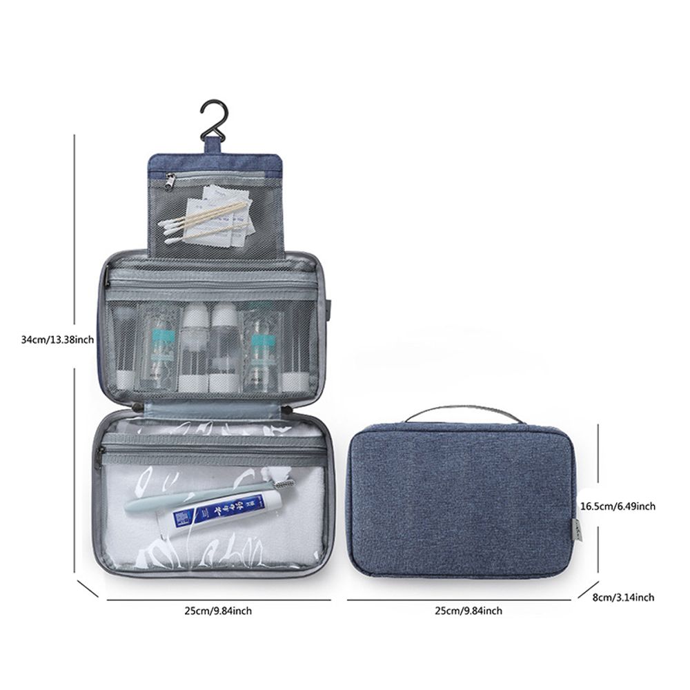 Large/Medium Folding Hanging Hook Toiletry Waterproof Bag