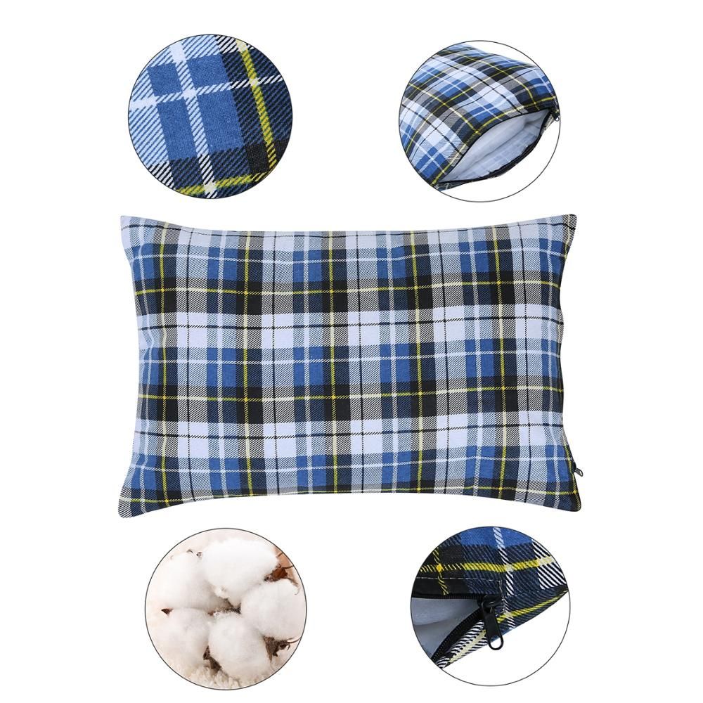 Camping/Travel Pillow Cotton Portable Lightweight with Case