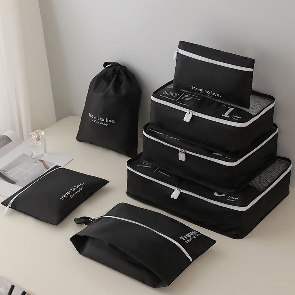 7Pcs Trendy Portable Travel Clothes Organizer
