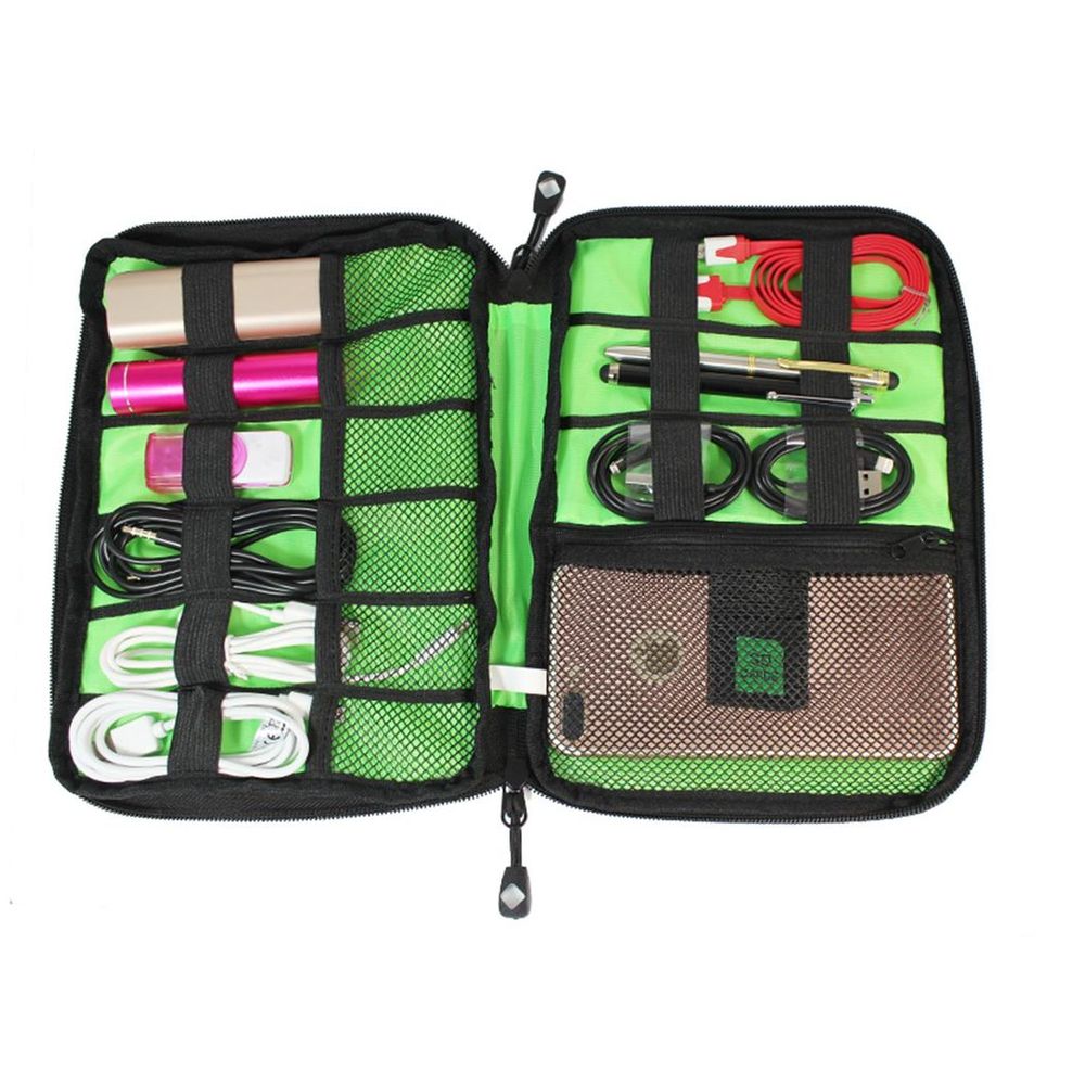 Multi-Purpose Nylon Travel Electronics Organiser Storage Bag