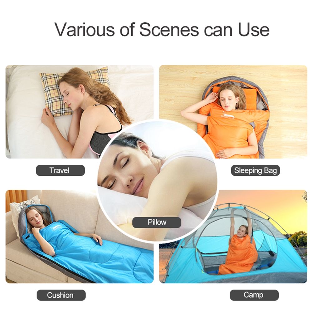 Camping/Travel Pillow Cotton Portable Lightweight with Case