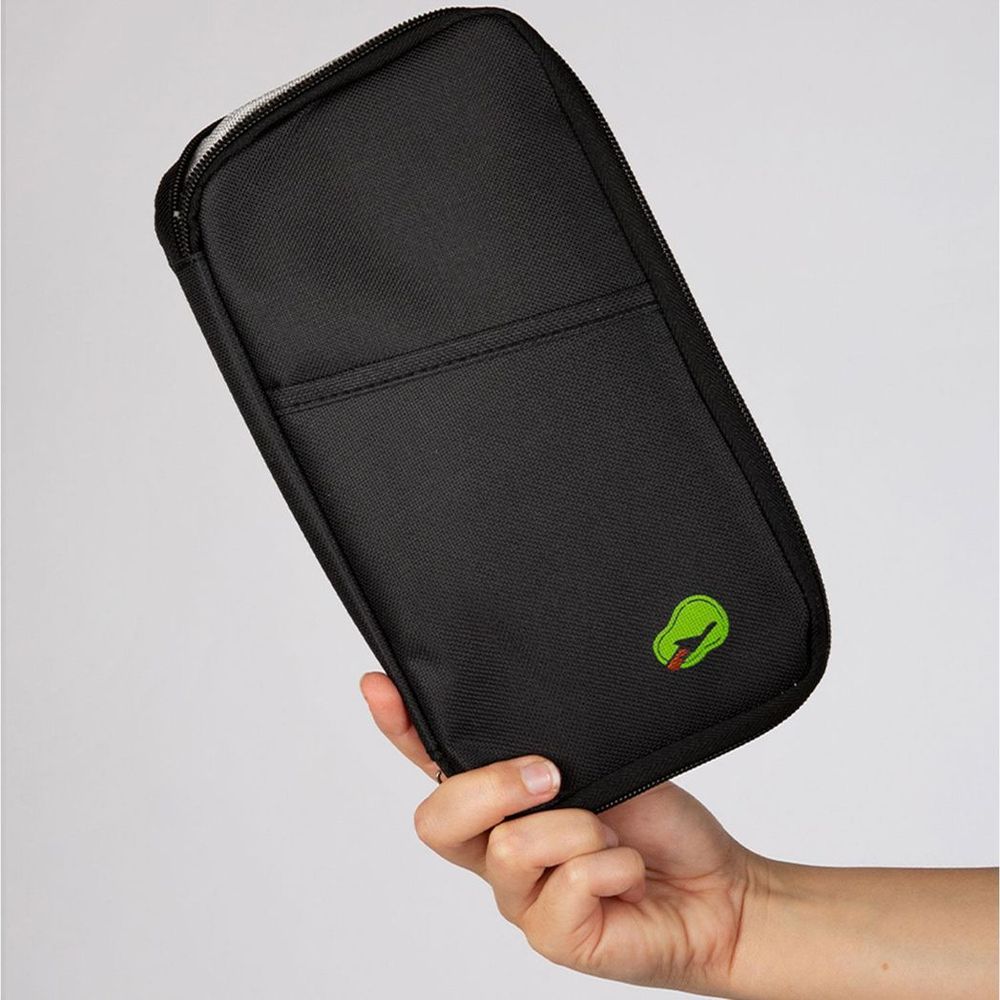 Travel Document and Passport Holders with a Zip-Up Design