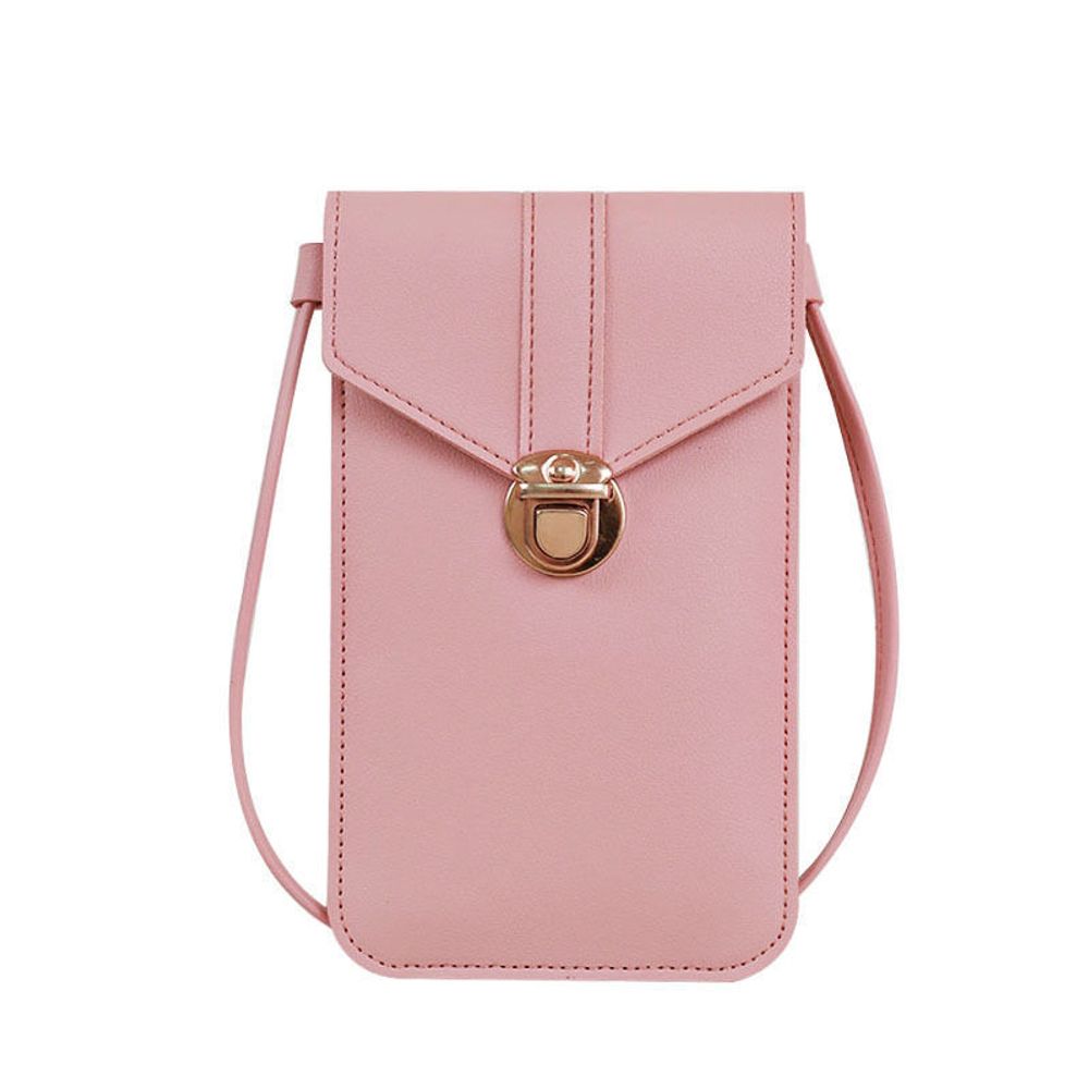 Ladies Touch Screen Phone Wallet PU Leather Shoulder Strap