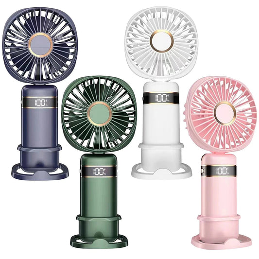 Handheld foldable Rechargeable Cooling Fan