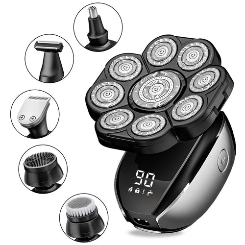 6In1 Men's Bald Head Electric Shaver