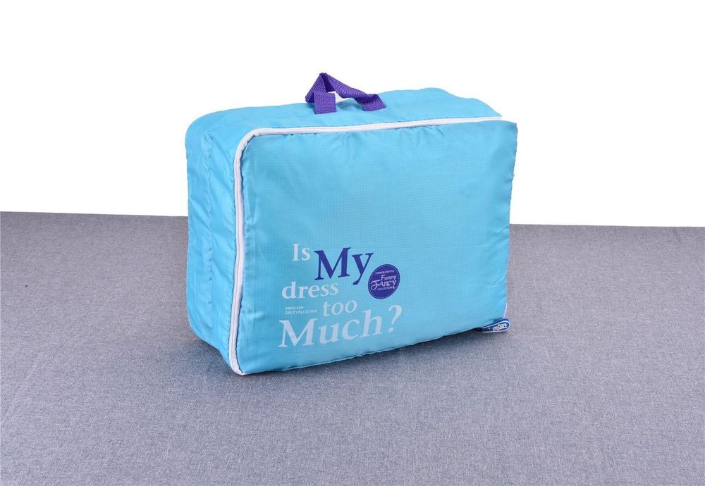 5PC Travel Essential  Luggage Organizer Blue
