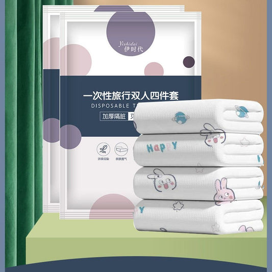Disposable Portable Bedding Set -  Travel Hotel Isolation Sheets