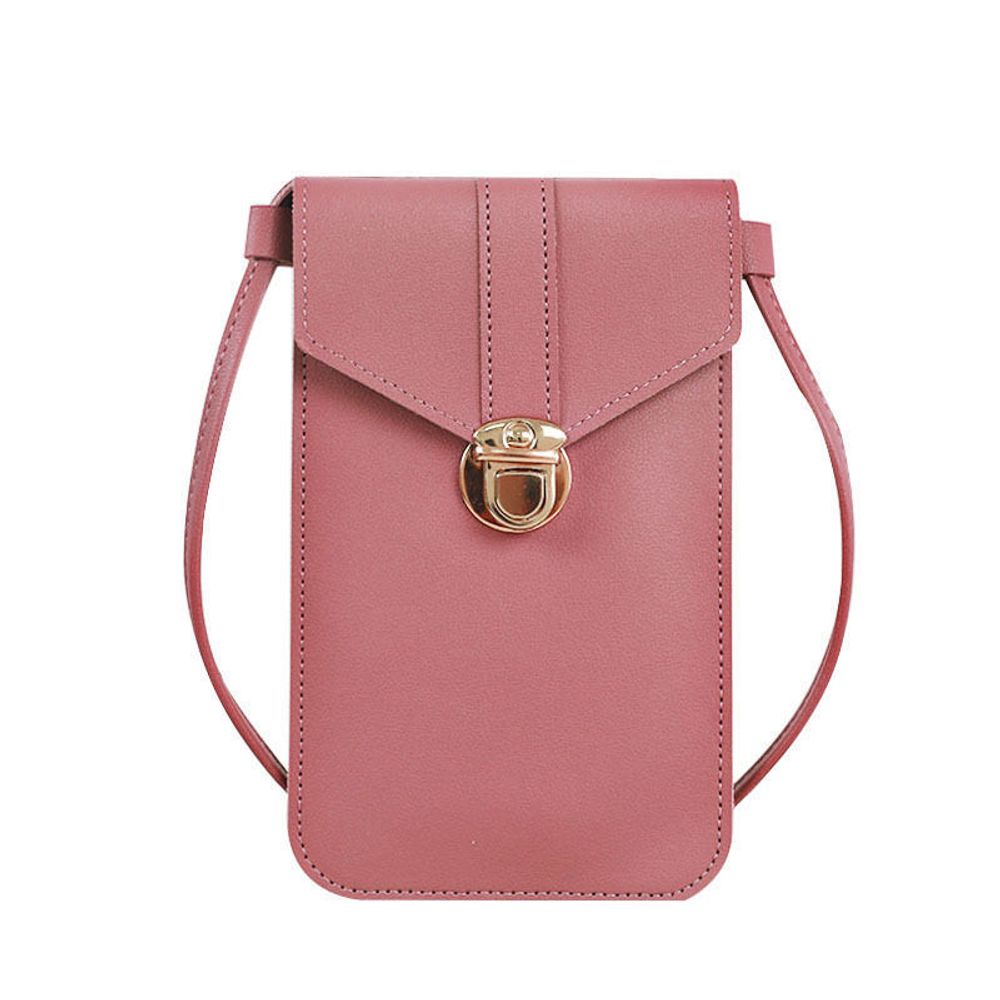 Ladies Touch Screen Phone  Wallet PU Leather Shoulder Strap