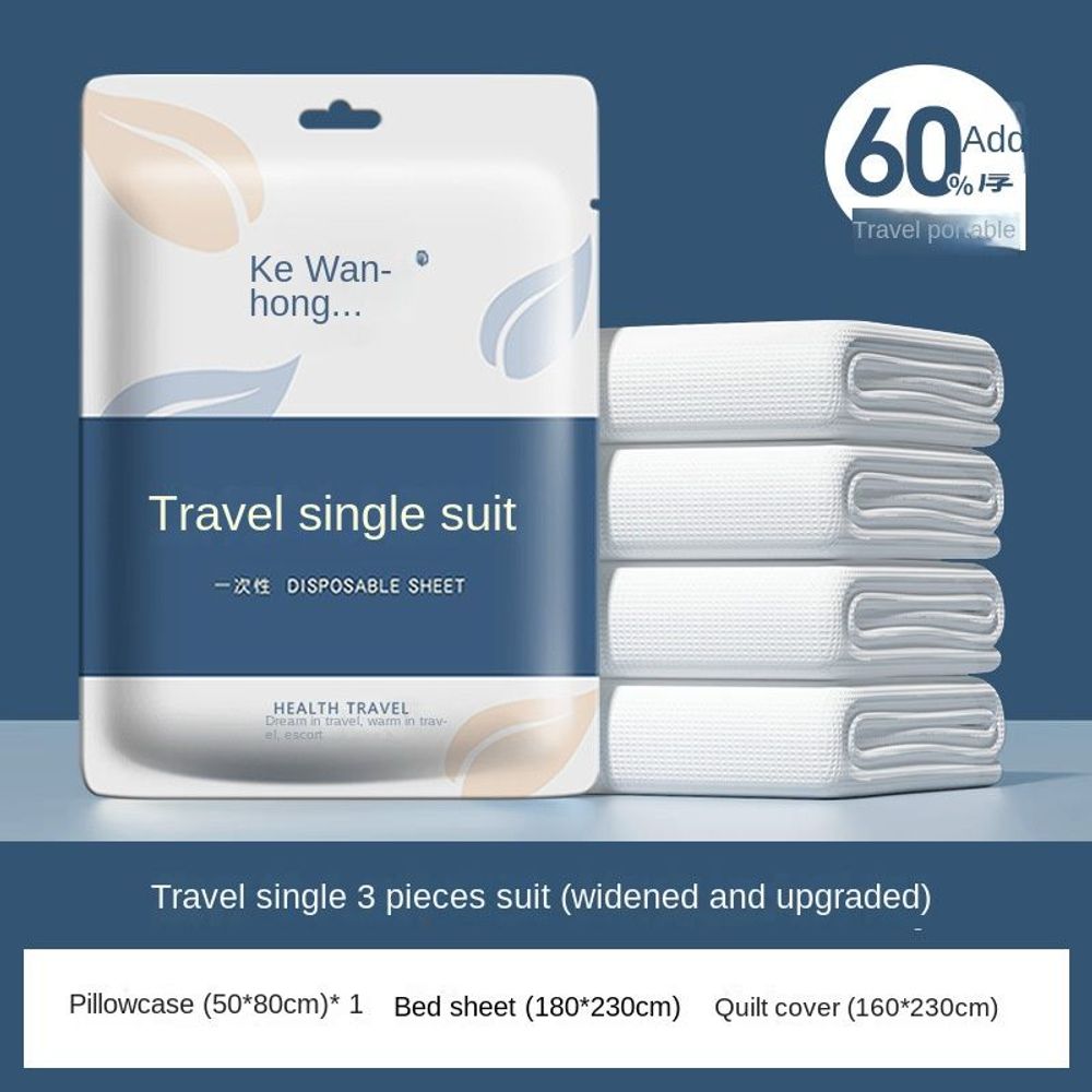 Disposable Four Piece Set of Bed Sheets