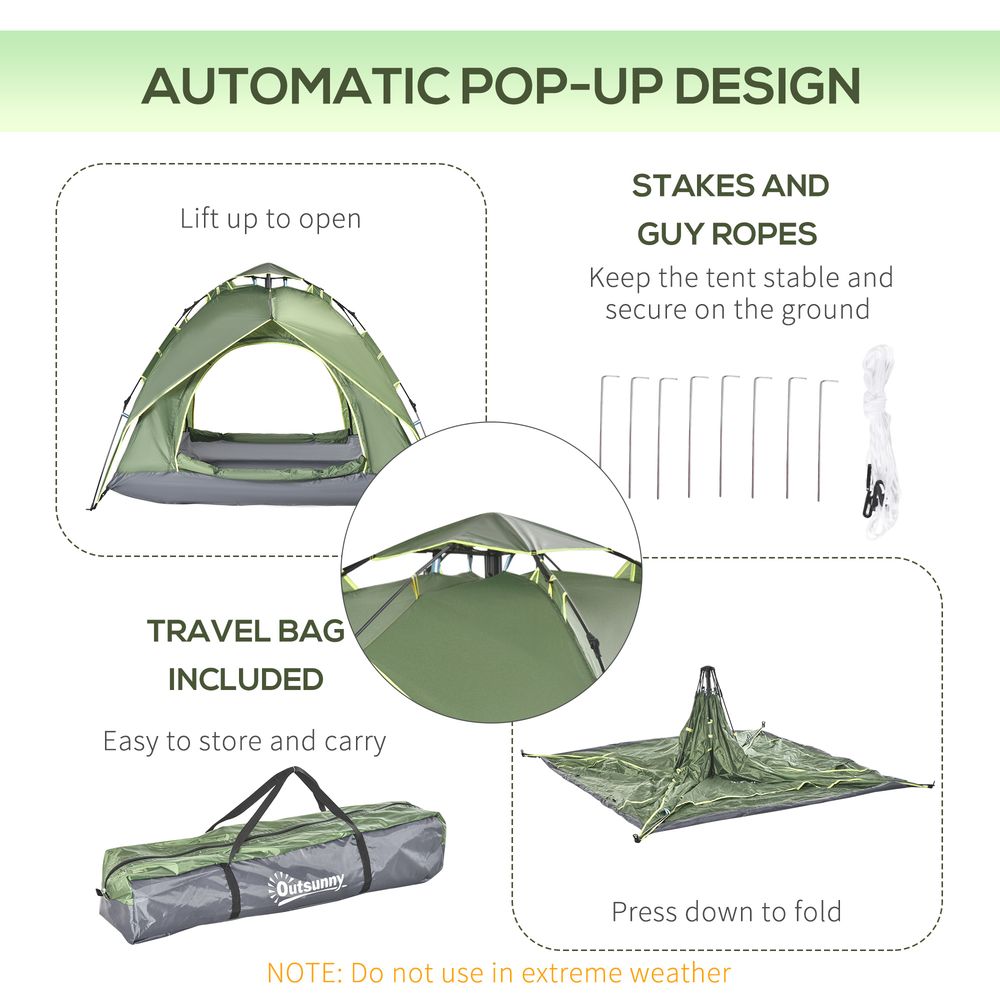 2 people Pop Up Tent Camping