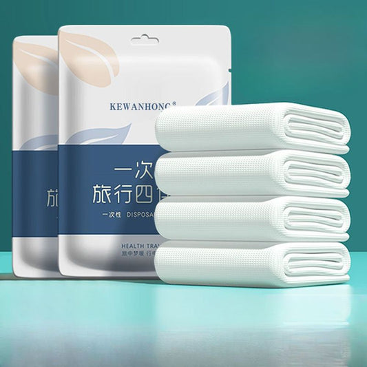 Disposable Four Piece Set of Bed Sheets